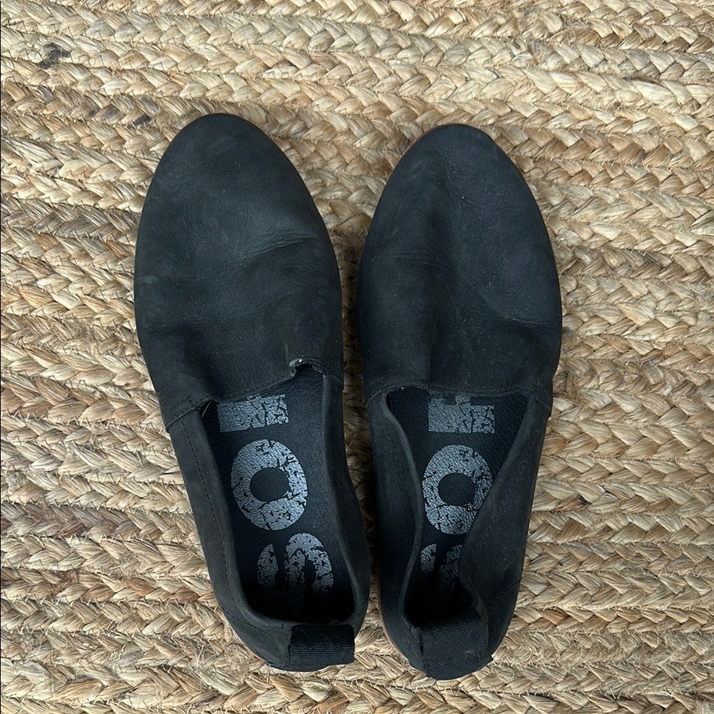 Sorel Black Slip-On Shoes